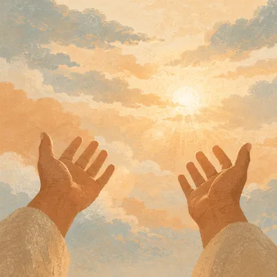 Open Hands of Surrender to Sky