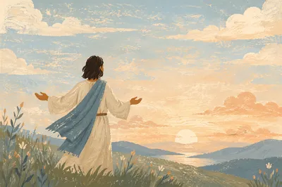 Open Hands of Surrender at Dawn