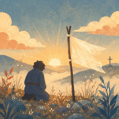 White Flag Surrender at Sunrise Hilltop