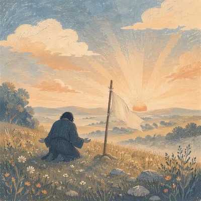 White Flag Surrender at Sunrise Hilltop