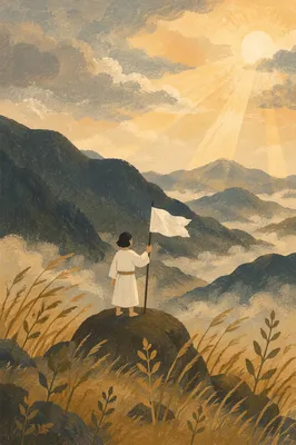 White Flag Surrender at Sunrise Hilltop