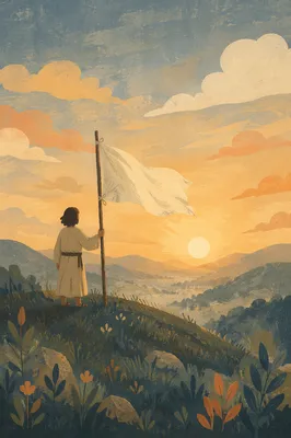 White Flag Surrender at Sunrise Hilltop