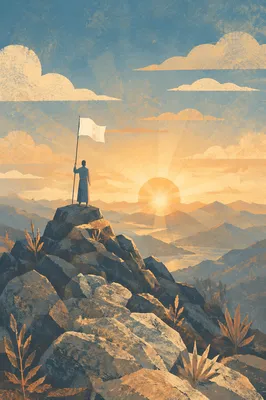 White Flag Surrender at Sunrise Hilltop