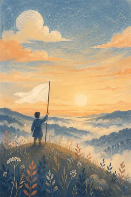 White Flag Surrender at Sunrise Hilltop