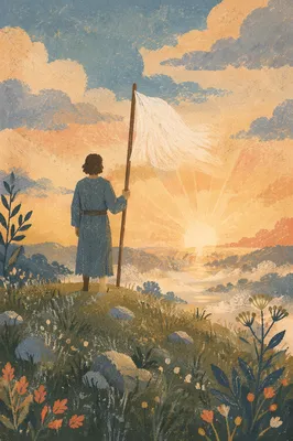 White Flag Surrender at Sunrise Hilltop