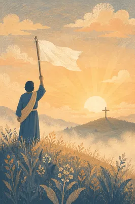 White Flag Surrender at Sunrise Hilltop