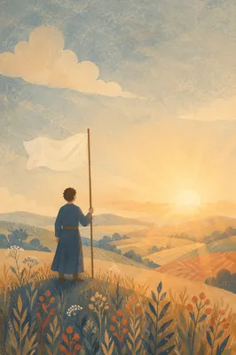 White Flag Surrender at Sunrise Hilltop