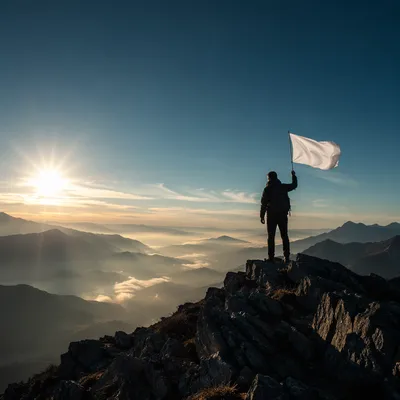 White Flag Surrender at Sunrise
