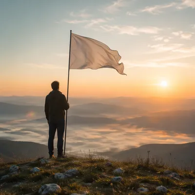 White Flag Surrender at Sunrise Hilltop