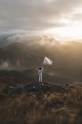 White Flag Surrender at Sunrise Hilltop