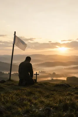 White Flag Surrender at Sunrise Hilltop