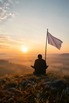 White Flag Surrender at Sunrise Hilltop