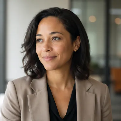 Warm Professional Woman Office Headshot