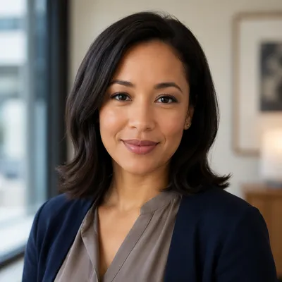 Warm Professional Woman Office Headshot