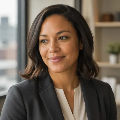 Warm Professional Woman Office Headshot
