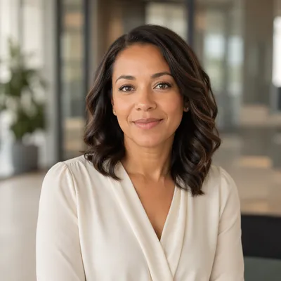 Warm Professional Woman Office Headshot
