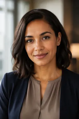 Warm Professional Woman Office Headshot