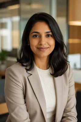 Warm Professional Woman Office Headshot