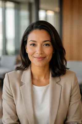 Warm Professional Woman Office Headshot