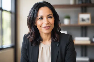 Warm Professional Woman Office Headshot