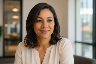 Warm Professional Woman Office Headshot