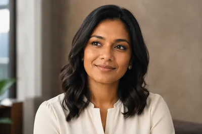 Professional Woman Headshot with Warm Expression