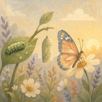 Caterpillar to Butterfly Renewal Sequence