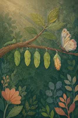 Hopeful Caterpillar to Butterfly Transformation