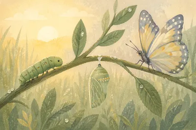 Caterpillar to Butterfly Renewal Sequence