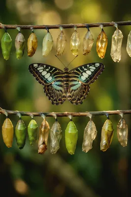 Butterfly Emergence and Chrysalis Transformation