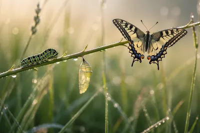 Caterpillar to Butterfly Renewal Sequence