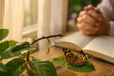 Butterfly Transformation at Prayerful Dawn