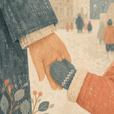 Child Holding Adult Hand in Trust