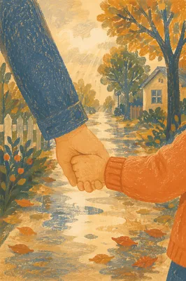 Child Holding Adult Hand in Trust