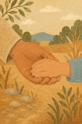 Trusting Child Hand in Adult Care