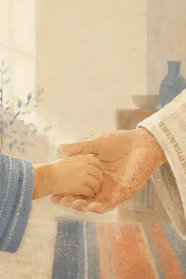 Child Holding Adult Hand in Trust