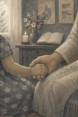 Child Trusting Adult Hand in Prayer Corner