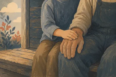 Child Holding Adult Hand in Trust