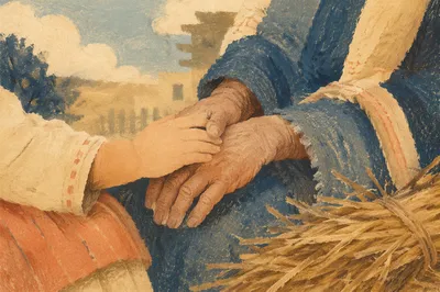 Child Holding Adult Hand in Trust