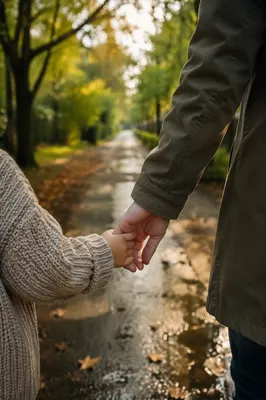 Child Holding Adult Hand in Trust