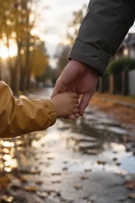 Child Holding Adult Hand in Trust