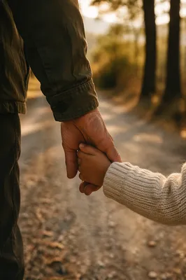 Child Holding Adult Hand in Trust