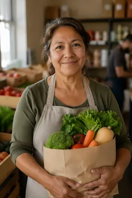 Warm Portrait of Pantry Volunteer