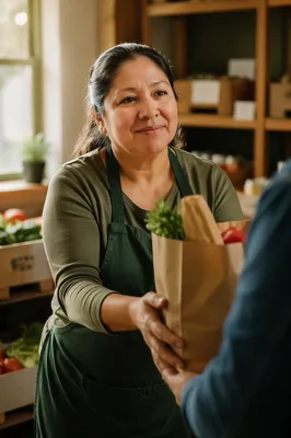 Warm Portrait of Food Pantry Volunteer