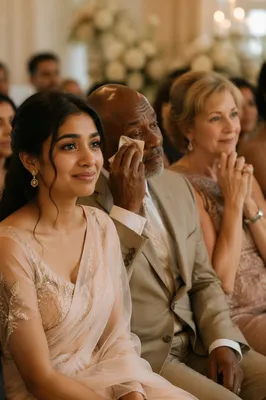 Emotional Wedding Guests During Indoor Ceremony