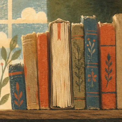 Aged Books Reflecting Deep Wisdom