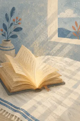 Open Book with Golden Wisdom Light
