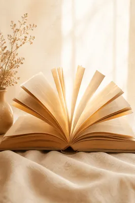 Open Book Radiating Quiet Golden Wisdom