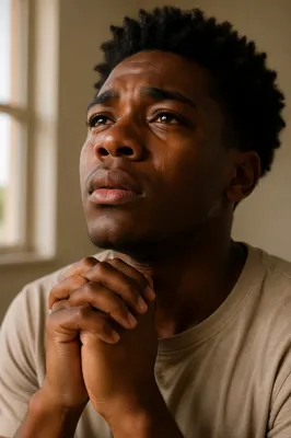 Emotional Close-Up Portrait by Window Light