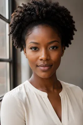 Confident Young Woman by Loft Window